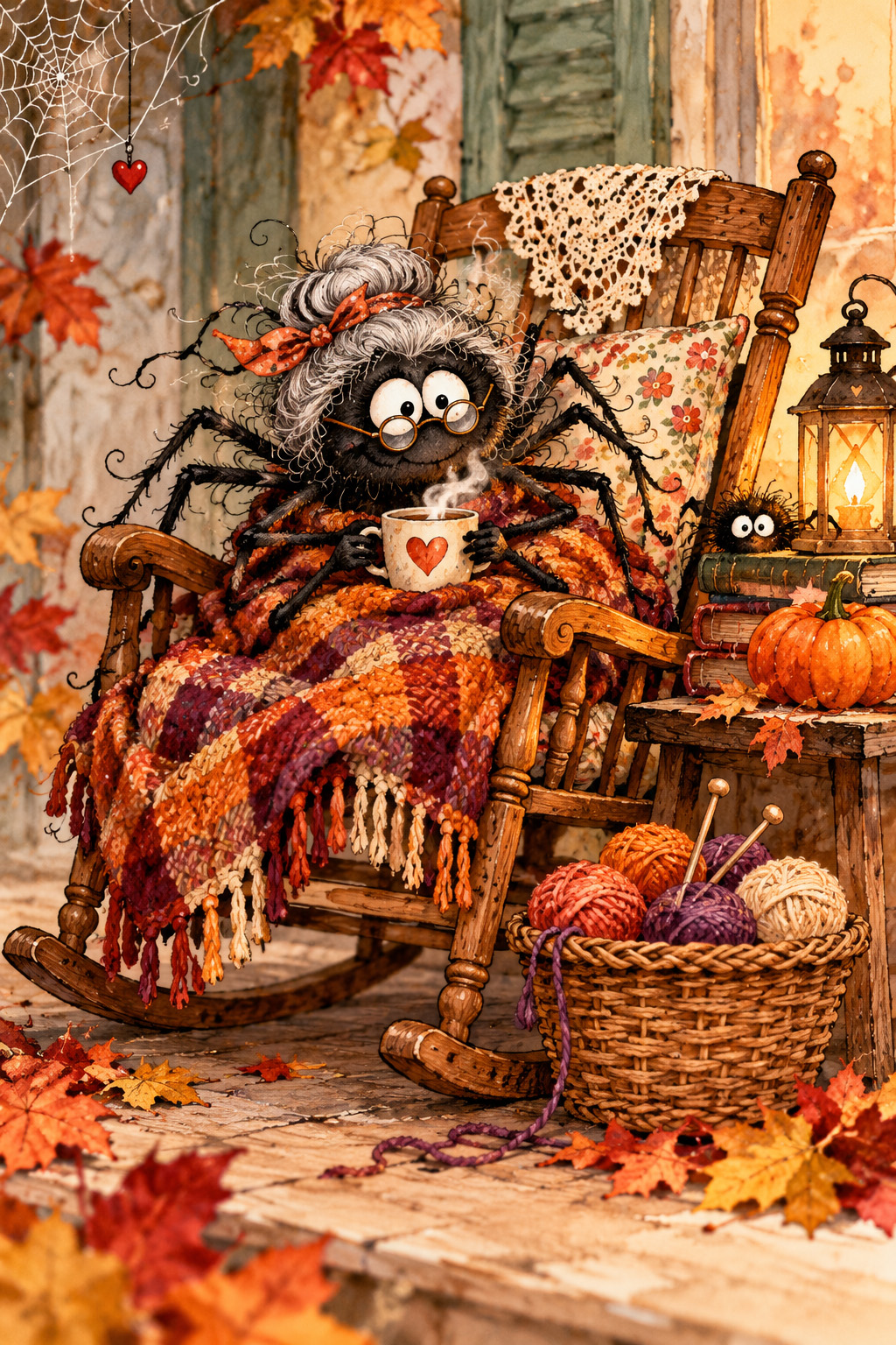 Halloween Seniorenspinne